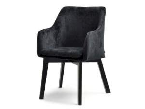 krzesło dori-wood czarny welur, podstawa czarny