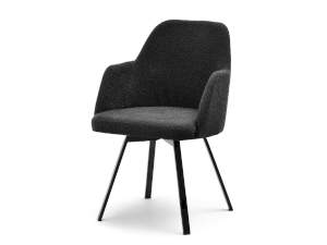 krzesło lui-rot czarny tkanina, podstawa czarny