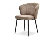 Produkt: Krzesło zita beżowy tkanina podstawa czarny