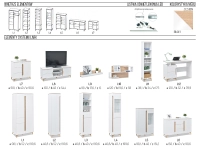 Meble skandynawskie do salonu LARK 3 BIAŁY + JESION