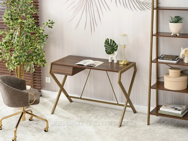 Drewniane biurko jako element eleganckiej aranżacji