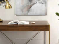 Eleganckie biurko z szufladami ORZECH ZŁOTY UNIF - nowoczesna forma