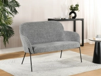 Produkt: Sofa biagio szary tkanina, podstawa czarny