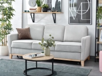 Produkt: Sofa bergen szary tkanina, podstawa dąb naturalny