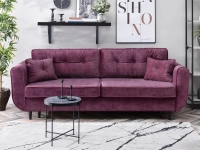 Produkt: Sofa blink fioletowy welur, podstawa czarny