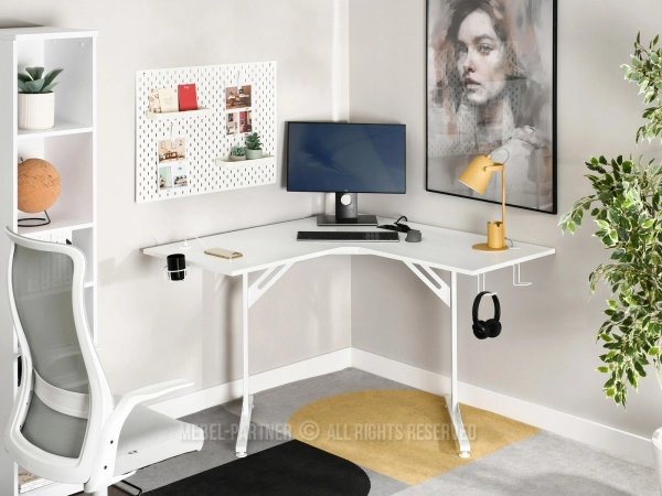 Biurko w kształcie litery L -   projektowane z myślą o ergonomii i stylu